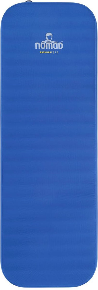 Nomad® Bathurst 7.5 Isomatte selbstaufblasend | 198x68 | 7,5 cm Dicke | blau | leicht | Komfortcamping | inkl. Abdeckung
