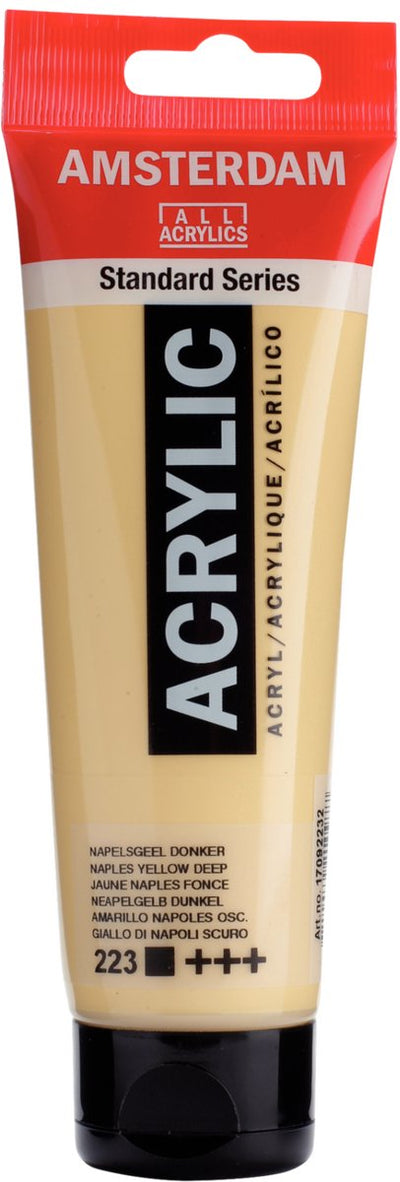 Acrylfarbe der Amsterdamer Standardserie, Tube 120 ml, Neapelgelb dunkel 223