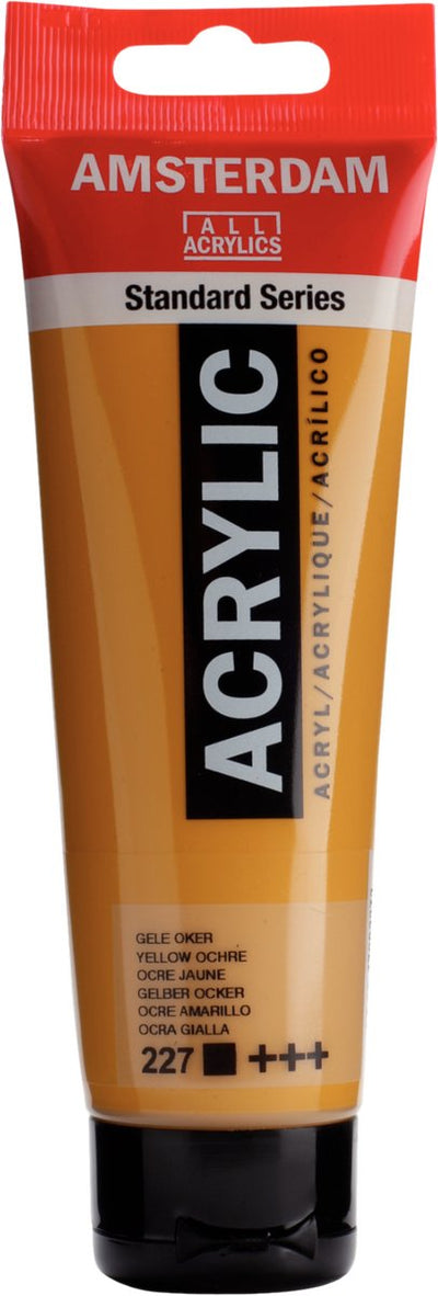 Acrylfarbe der Amsterdam Standard-Serie, Tube 120 ml, Ockergelb 227