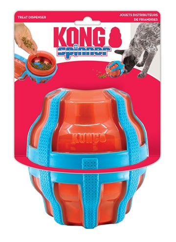 Kong Treat Spinner Feed Snack Spender Orange Blau