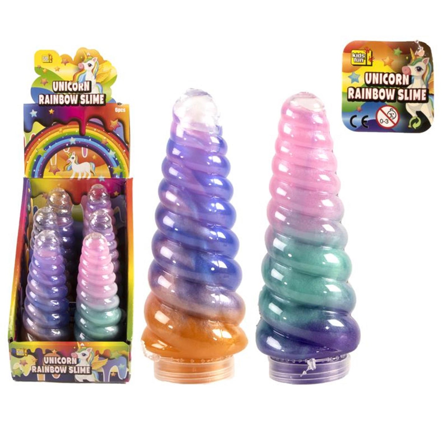 Schleimknete Einhorn Regenbogen 13cm