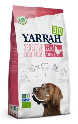 Yarrah Dog Bio -Stücke sensibler Hühnchen ohne Zuckerzucker