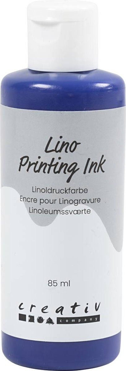 Creativ Company Linoleumfarbe, blau, 85 ml 1 Flasche