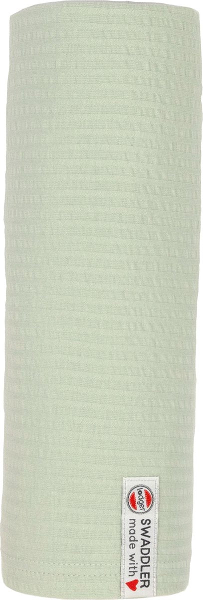 Lodger Pucktuch – hydrophiles Tuch XL – grün – 120 x 120 cm – Seersucker-Baumwolle – hydrophile Windel