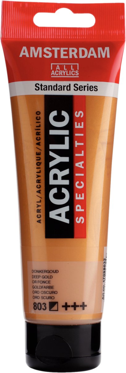 Acrylfarbe der Amsterdam Standard-Serie, Tube 120 ml, Dunkelgold 803