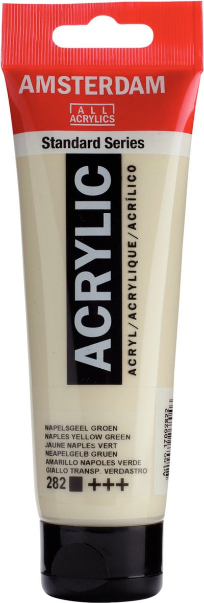 Acrylfarbe der Amsterdamer Standardserie, Tube 120 ml, Neapelgelbgrün 282