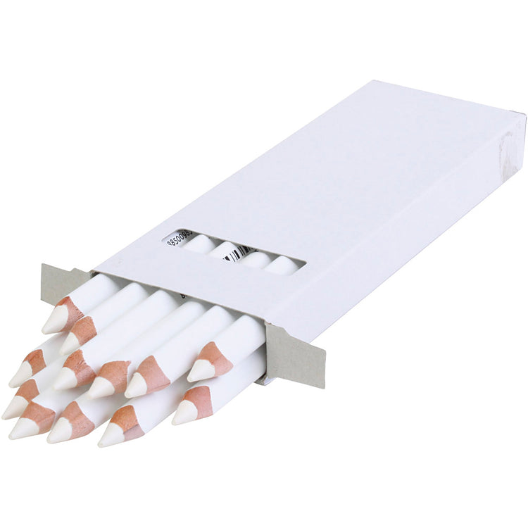 Edu3 Edu Jumbo Buntstift, Stärke 10 mm, Mine 6,25 mm, weiß, 12 Stück 1 Box