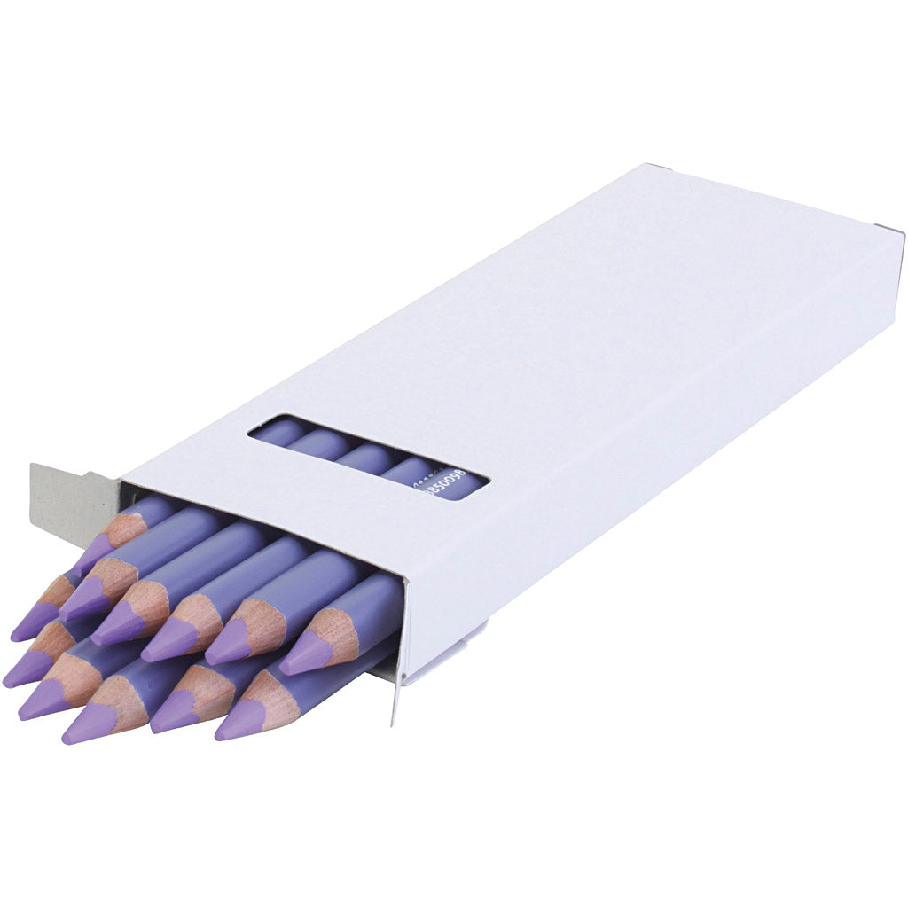 Edu3 Edu Jumbo Buntstift, Stärke 10 mm, Mine 6,25 mm, hellviolett, 12 Stück 1 Box
