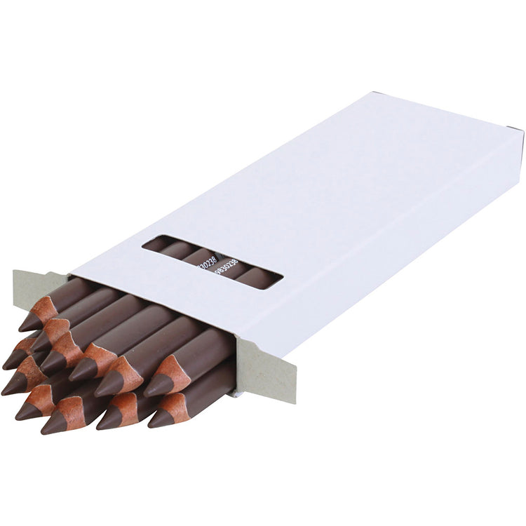 Edu3 Edu Jumbo Buntstift, Stärke 10 mm, Mine 6,25 mm, dunkelbraun, 12 Stück 1 Box