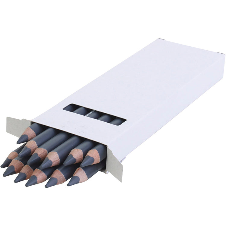 Edu3 Edu Jumbo -Bleistift, Dicke 10 mm, Füllung 6,25 mm, grau, 12 Stück 1 Box