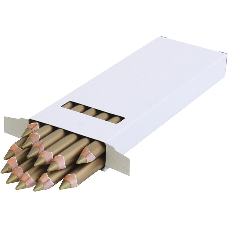 Edu3 Edu Jumbo-Farbstift, Dicke 10 mm, Durchmesser 6,25 mm, Gold, 12 Stück 1 Stück