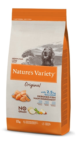 Nature Variety Original Erwachsener Medium Maxi Lachs ohne Getreide