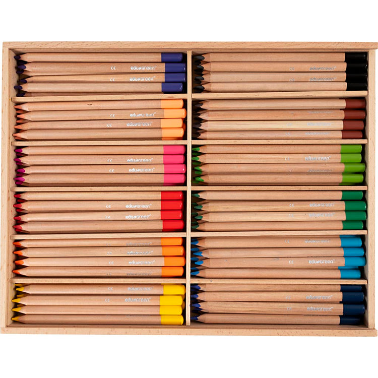 Edu3 ödergrün jumbo farbig stifte, füllt 5 mm, verschiedene farben, 12x12 Stück 1 Box