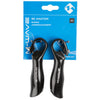 M-Wave Bar End 12 cm Aluminium schwarz 2 Teile