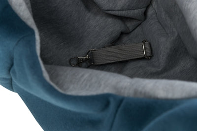 Trixie -Trägertasche Bauchträger Schlinge blau grau