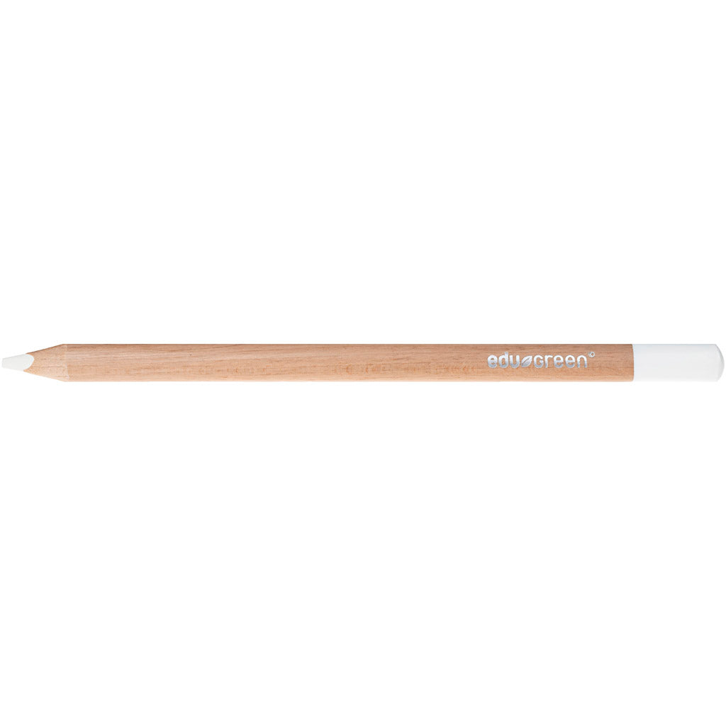 Edu3 ödergrün jumbo farbig stifte, füllt 5 mm, weiß, 10 Stück 1 Box