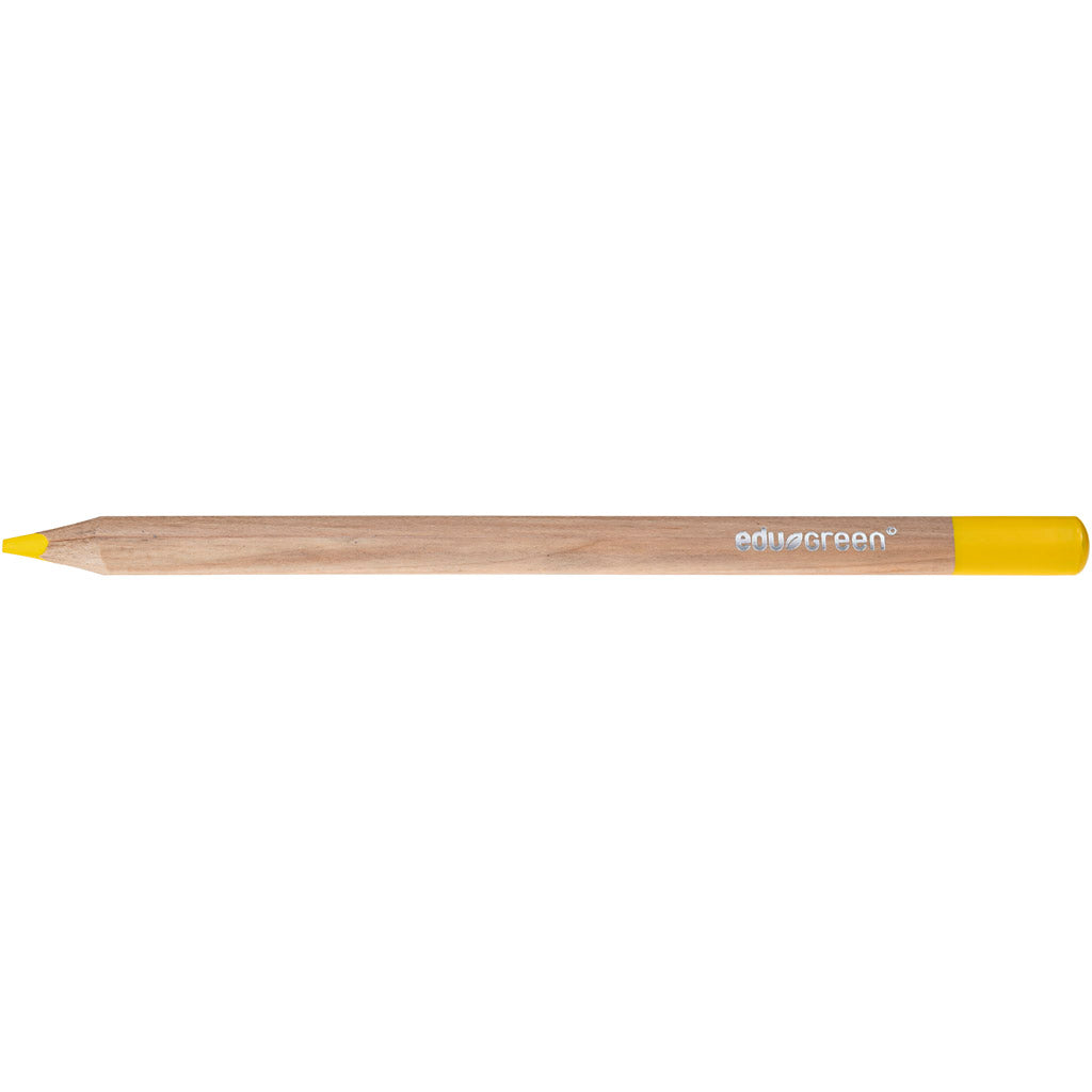 Edu3 ödergrün jumbo farbig stiften, füllt 5 mm, gelb, 10 Stück 1 box