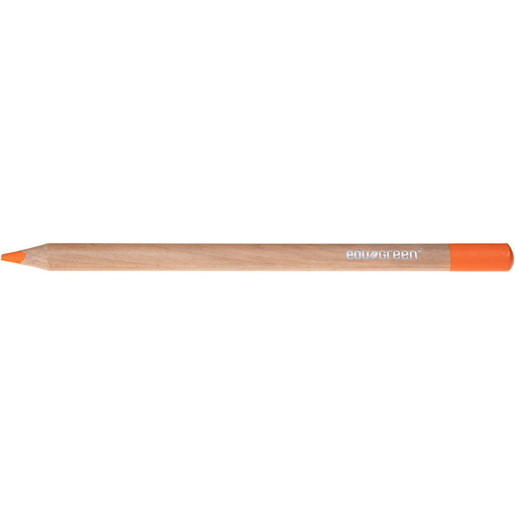 EDU3 EDUGREEN JUMBO -Bleistifte, Füllung 5 mm, Orange, 10 Stück 1 Box