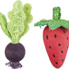 Trixie Play Ball Set Beet Strawberry Wood Loofah