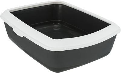 Trixie Cat Box Anthrazite Weiß