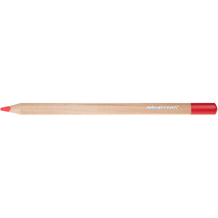 Edu3 ödergrün jumbo farbig stifte, füllt 5 mm, rot, 10 Stück 1 Box