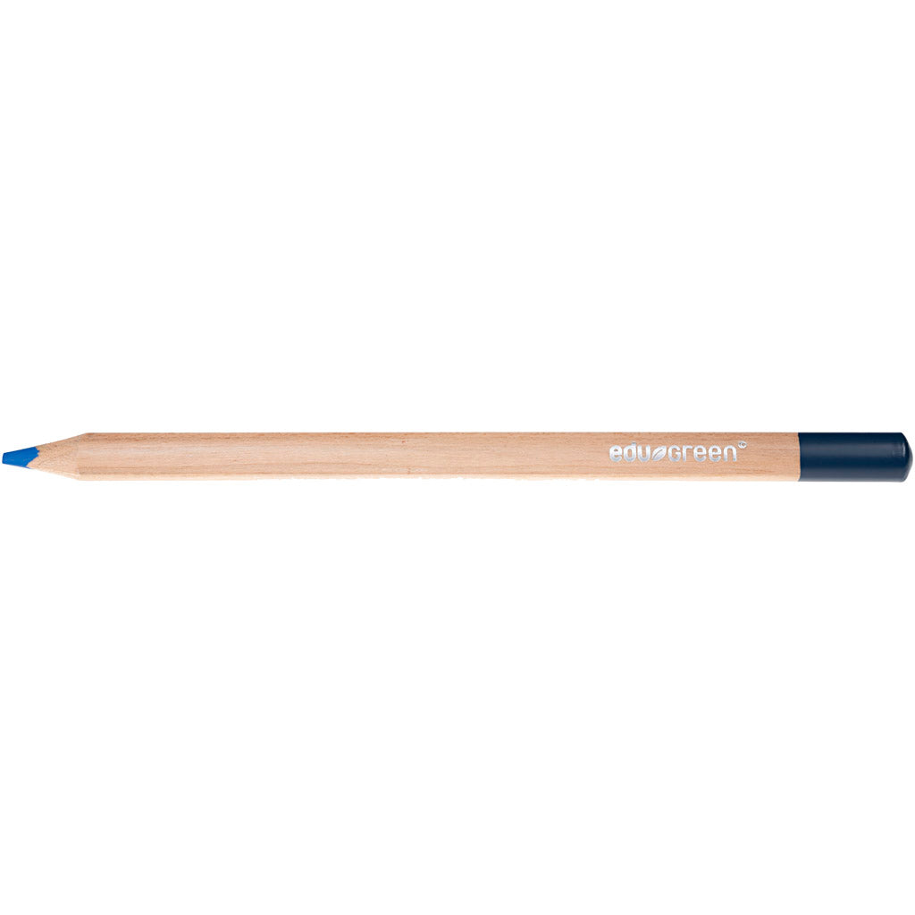Edu3 ödergrün jumbo farbig stifte, füllt 5 mm, blau, 10 Stück 1 Box