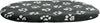 Trixie Dog Kissen Jimmy Oval Schwarz mit Pootprint