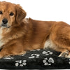 Trixie Dog Kissen Jimmy Oval Schwarz mit Pootprint