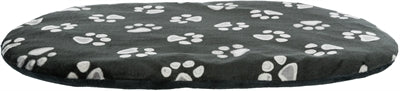 Trixie Dog Kissen Jimmy Oval Schwarz mit Pootprint