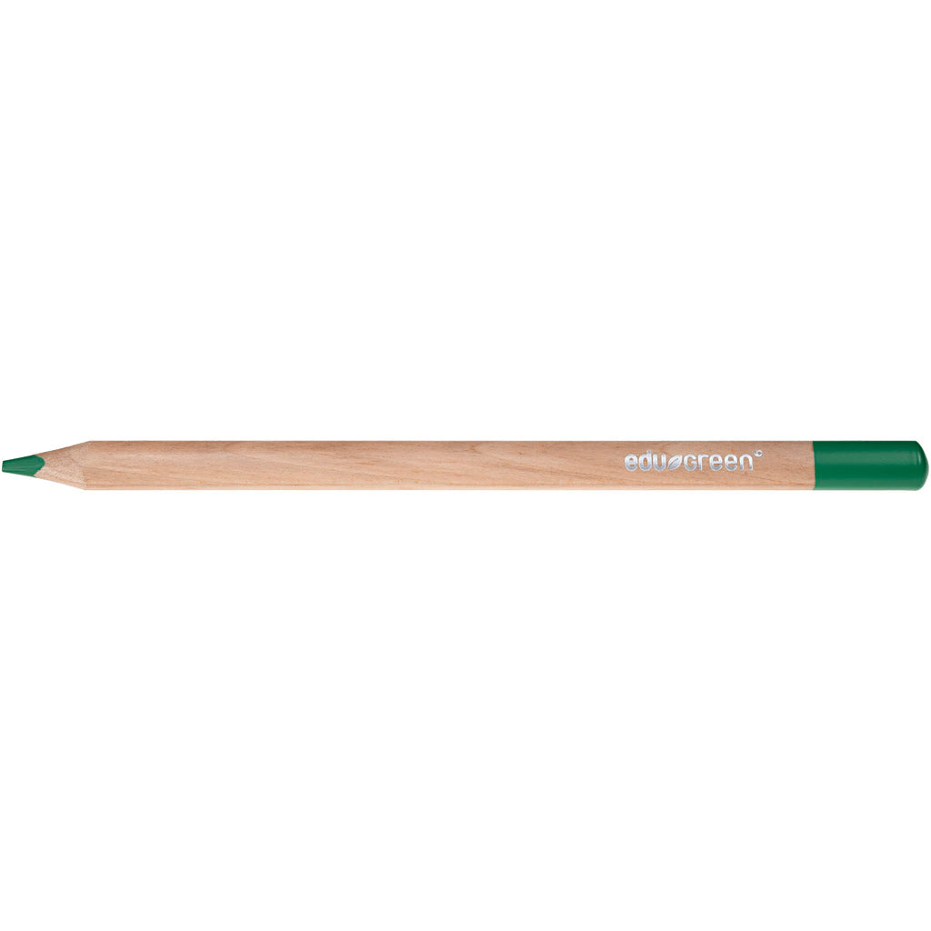 Edu3 ödergrün jumbo farbig stifte, füllt 5 mm, grün, 10 Stück 1 Box