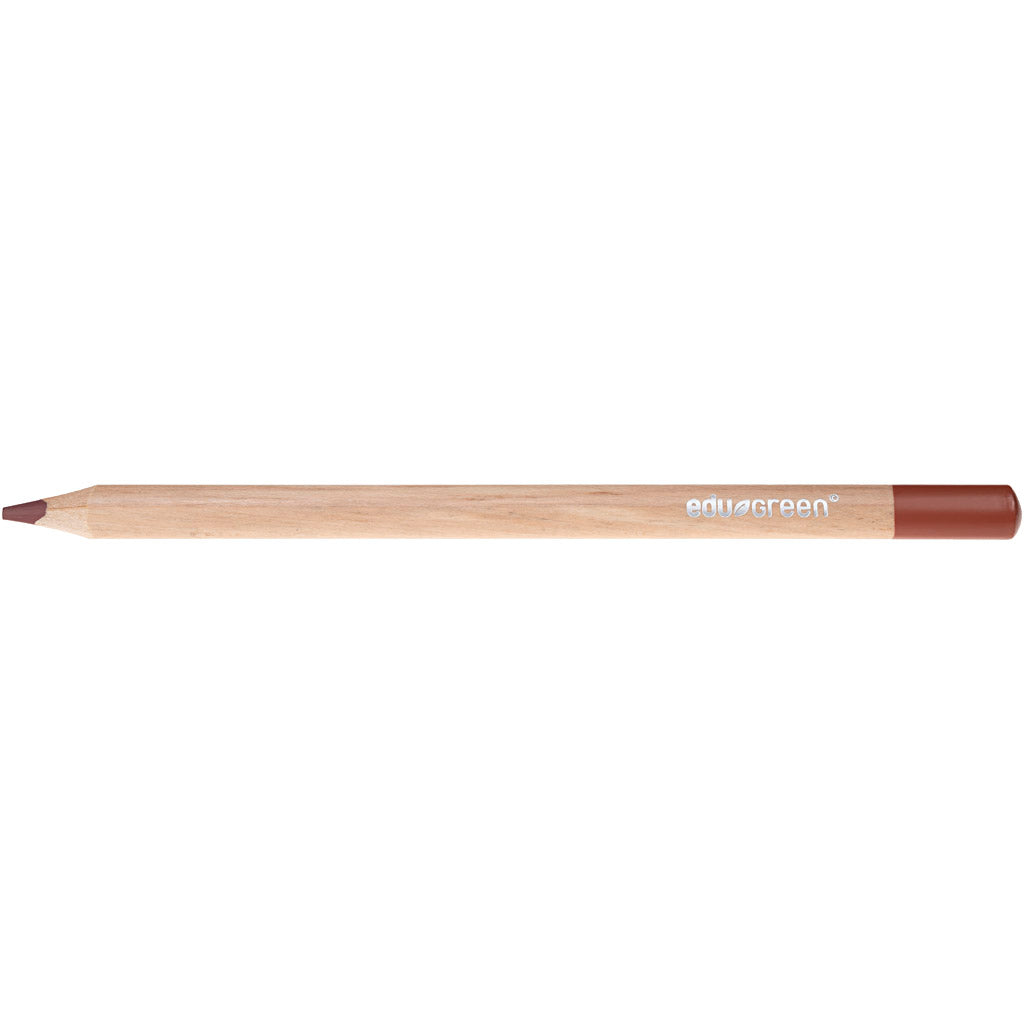 Edu3 ödergrün jumbo farbig stifte, füllt 5 mm, braun, 10 Stück 1 Box