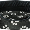 Trixie Hundekorb Jimmy Oval Schwarz mit Beindruck