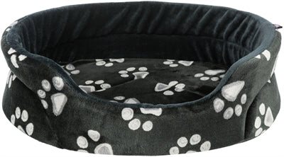 Trixie Hundekorb Jimmy Oval Schwarz mit Beindruck