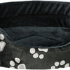 Trixie Hundekorb Jimmy Oval Schwarz mit Beindruck