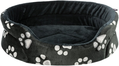 Trixie Hundekorb Jimmy Oval Schwarz mit Beindruck