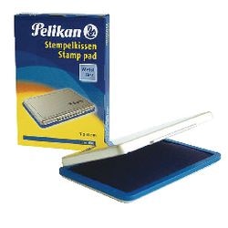 Stempelkissen Pelikan silberblau