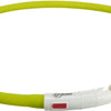 Trixie -Kragen USB Silicon Luminous wiederaufladbares Grün