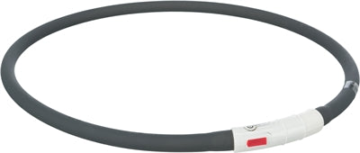 Trixie -Kragen USB Silicon Luminous wiederaufladbar Schwarz