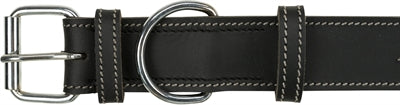 Trixie Hundehalsband Rustikales Fettleder Herzschlag Schwarz