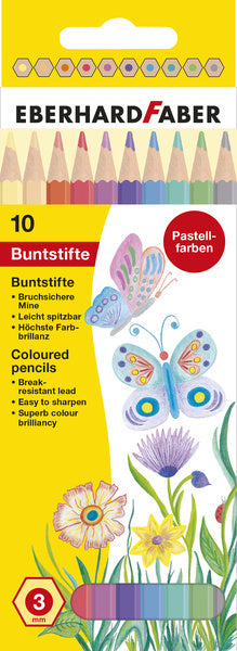 Eberhard Faber Eberhard Faber EF-514810 Farbige Stifte Pastellfarbe 10 Stück