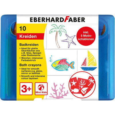 Eberhard Faber EF-524110 Bad Kreide 10 Stück Aufbewahrungsbox inkl. 5 Muster