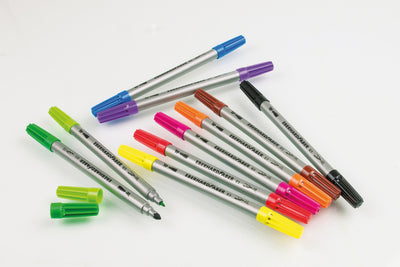 Eberhard Faber Eberhard Faber EF-550010 Filzstifte Duo 0,8+1-3 mm Assorti Hülle von 10 Teilen