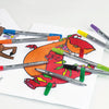 Eberhard Faber Eberhard Faber EF-550010 Filzstifte Duo 0,8+1-3 mm Assorti Hülle von 10 Teilen