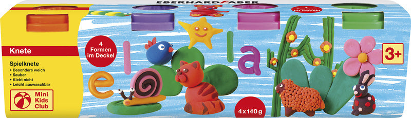 Eberhard Faber Eberhard Faber EF-572510 Kinderserklei in Cup, 140gr Oranje, Pink, Grün, lila