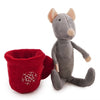 Rosenholzmaus in Tee Tasse Plüsch