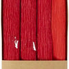 Creativ Company Krepppapier, Blatt 25x60 cm, Kreppverhältnis: 180 %, 105 g, rot, 4 Blatt 1 Karton