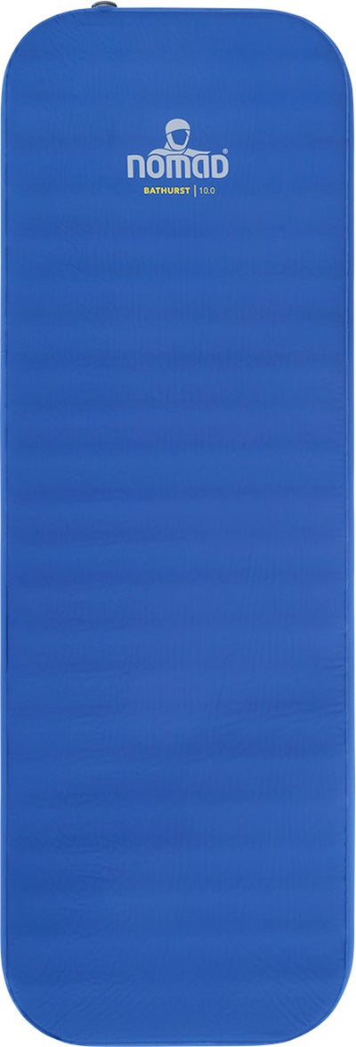 Nomad® Bathurst 10.0 Isomatte selbstaufblasend | 198x68 | 10 cm Dicke | blau | leicht | Komfortcamping | inkl. Abdeckung