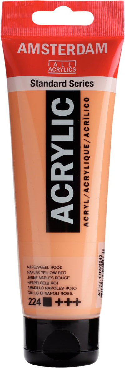 Acrylfarbe der Amsterdamer Standardserie, Tube 120 ml, Neapelgelbrot 224