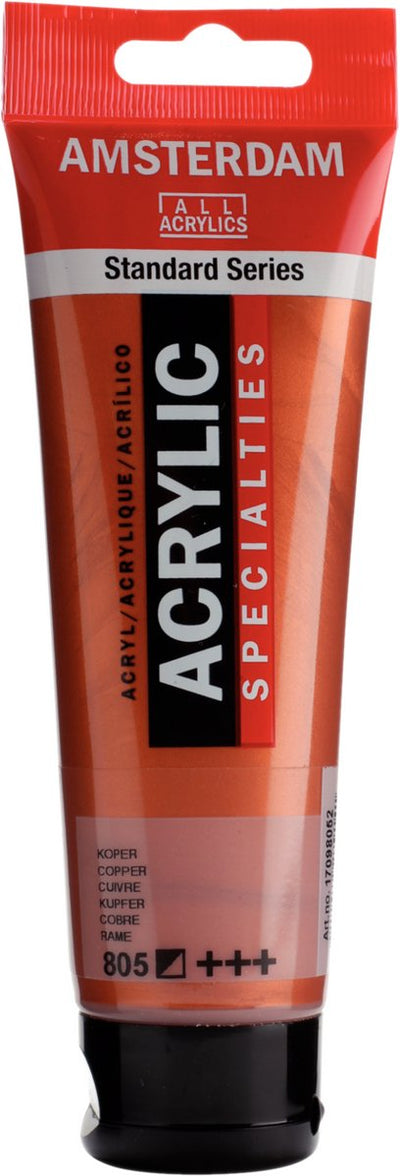 Acrylfarbe der Amsterdam Standard-Serie, Tube 120 ml, Kupfer 805