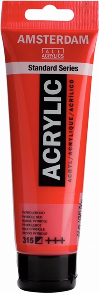 Amsterdam Talens Acrylfarbe Pyrrolrot 3 Stück